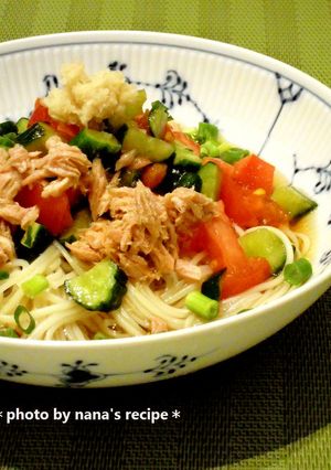 疲れていても簡単にできるサラダ冷麦-レシピのメイン写真