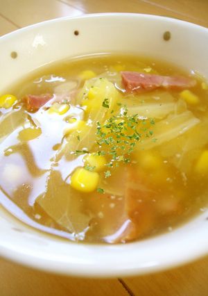 簡単♪残り野菜で☆とろり♡コンソメスープ-レシピのメイン写真
