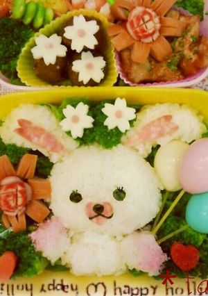 カンタンキャラ弁うさぎのモフィ-レシピのメイン写真