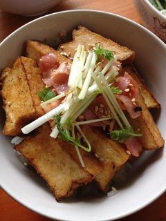 厚揚げのかば焼き丼-レシピのメイン写真