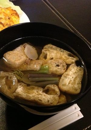 汁物100選☆おうどんの残りでお吸い物-レシピのメイン写真