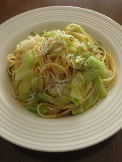 春キャベツとシラスのスパゲティ-レシピのメイン写真