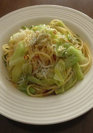 春キャベツとシラスのスパゲティ-レシピのメイン写真