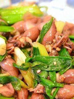 簡単!ほたるいかとわけぎのにんにく炒め-レシピのメイン写真