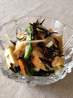 厚揚げとひじきの和風サラダ♫-レシピのメイン写真