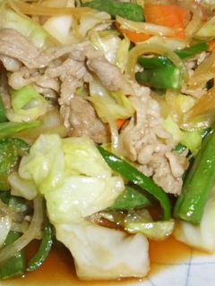 野菜たっぷり豚コマしょうが焼き-レシピのメイン写真