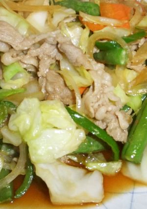 野菜たっぷり豚コマしょうが焼き-レシピのメイン写真