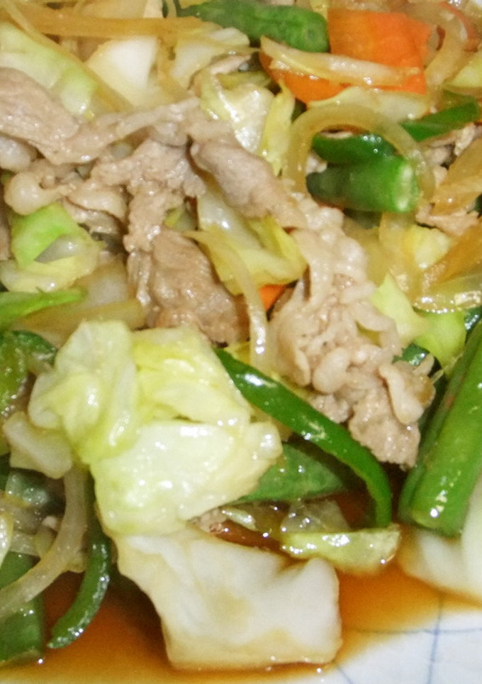 野菜たっぷり豚コマしょうが焼き-レシピのメイン写真