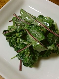 ほうれん草とベビーリーフのホットサラダ-レシピのメイン写真