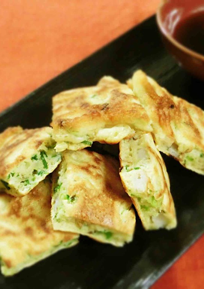 【お好み焼きの粉】ネギちくわ焼き-レシピのメイン写真