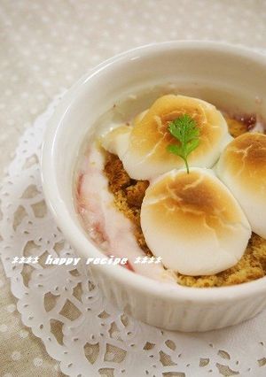焼きマシュマロとヨーグルトのデザート-レシピのメイン写真