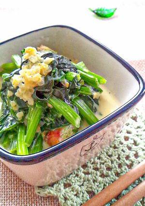 簡単一品★ほうれん草のまろやかカレー煮-レシピのメイン写真
