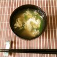ニラとえのきのかき玉汁