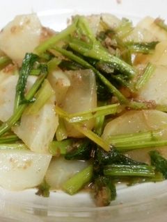 かぶとかぶの葉の炒め煮☆簡単にあと一品-レシピのメイン写真