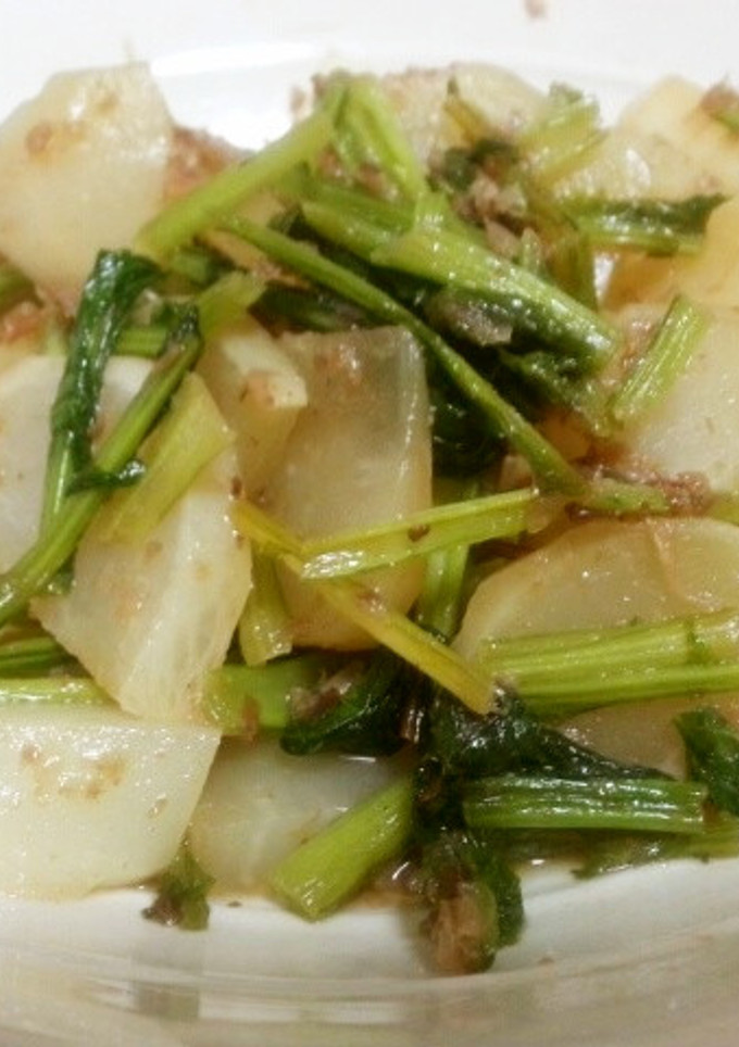 かぶとかぶの葉の炒め煮☆簡単にあと一品-レシピのメイン写真