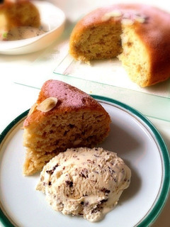 炊飯器とHMで簡単もっちりりんごケーキ♪-レシピのメイン写真