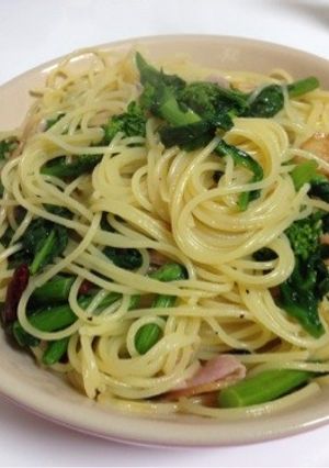 菜の花ペペロンチーノ-レシピのメイン写真