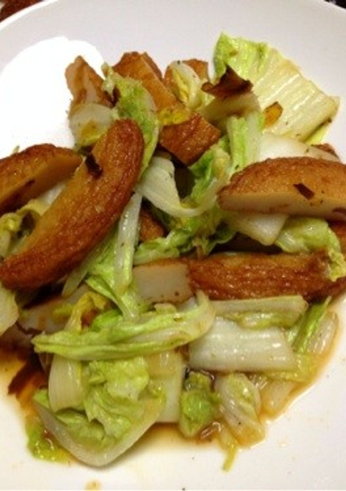 さつま揚げと白菜の炒めもの(^-^)-レシピのメイン写真