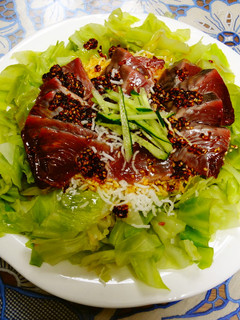 カツオの韓国風香味ソースがけ-レシピのメイン写真
