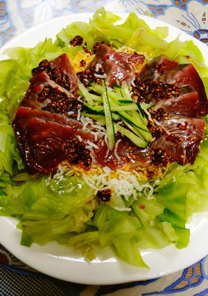 カツオの韓国風香味ソースがけ-レシピのメイン写真