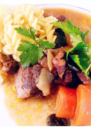 美味！本格的ブルゴーニュ風牛肉赤ワイン煮-レシピのメイン写真