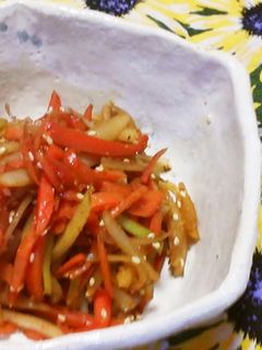 シャキシャキな人参と大根の皮のきんぴら-レシピのメイン写真