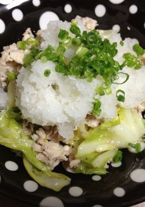 春キャベツと豚のおろしのっけ-レシピのメイン写真