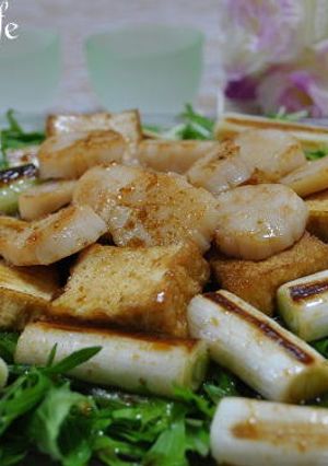 ホタテとネギの焼きサラダ-レシピのメイン写真