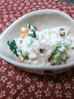 しゃっきり蓮根と塩昆布で簡単白和え-レシピのメイン写真