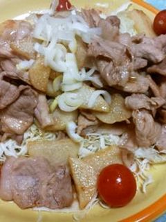 長いもと豚肉のしょうが焼き-レシピのメイン写真