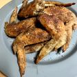 手羽先焼き 粉末焼きそばソースで!