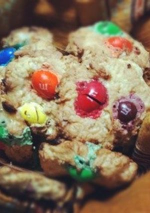 バナナクッキー〜マーブルチョコのせ-レシピのメイン写真