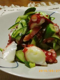 たこときゅーりの酢の物-レシピのメイン写真