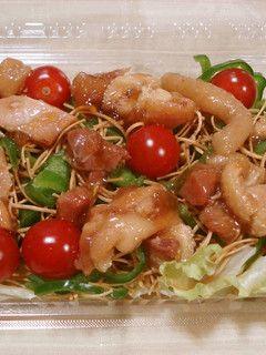 焼き鳥缶×パリ麺サラダ×ピーマン-レシピのメイン写真