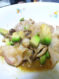 アボカド&豚バラ肉わさび炒め-レシピのメイン写真