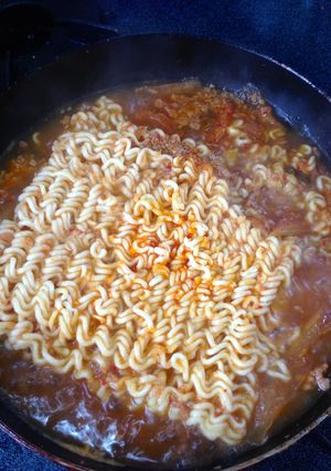 韓国ドラマ風インスタントラーメン！を作る-レシピのメイン写真