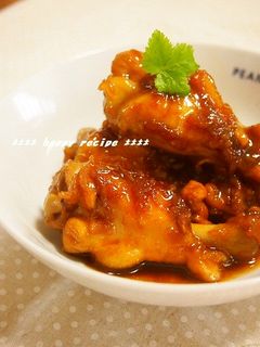 照り旨柔らか!手羽元のガーリック醤油煮-レシピのメイン写真
