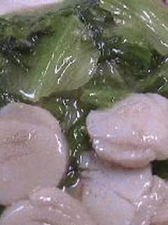 ホタテとレタスの炒め物-レシピのメイン写真