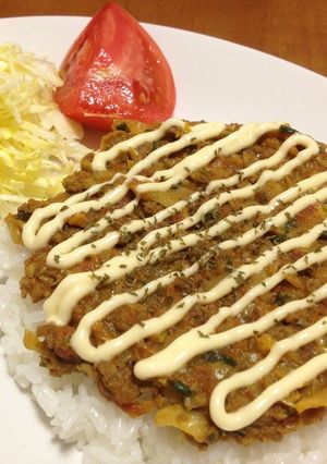 リメイク☆余った餃子の具でドライカレー風-レシピのメイン写真