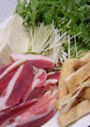 鴨と水菜のシャキシャキ鍋-レシピのメイン写真