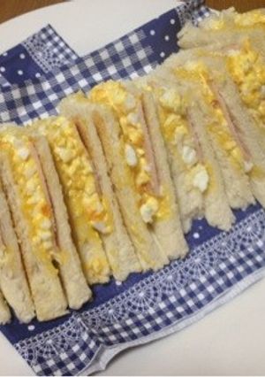 ウチの＊ ハム エッグ トースト♪-レシピのメイン写真