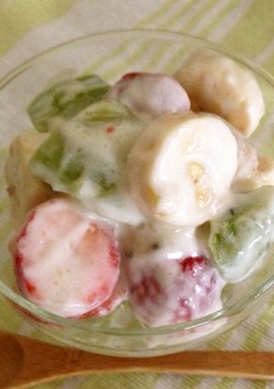 ダノンビオでたっぷりフルーツ♪-レシピのメイン写真