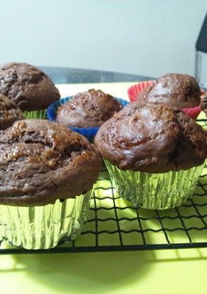 ココアとバナナのカップケーキ-レシピのメイン写真