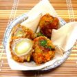 チーズ入りオリーブの肉巻フライ