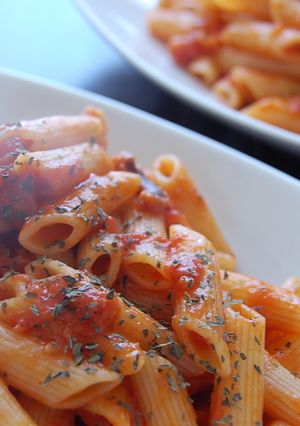 トマトジュースのショートパスタ-レシピのメイン写真