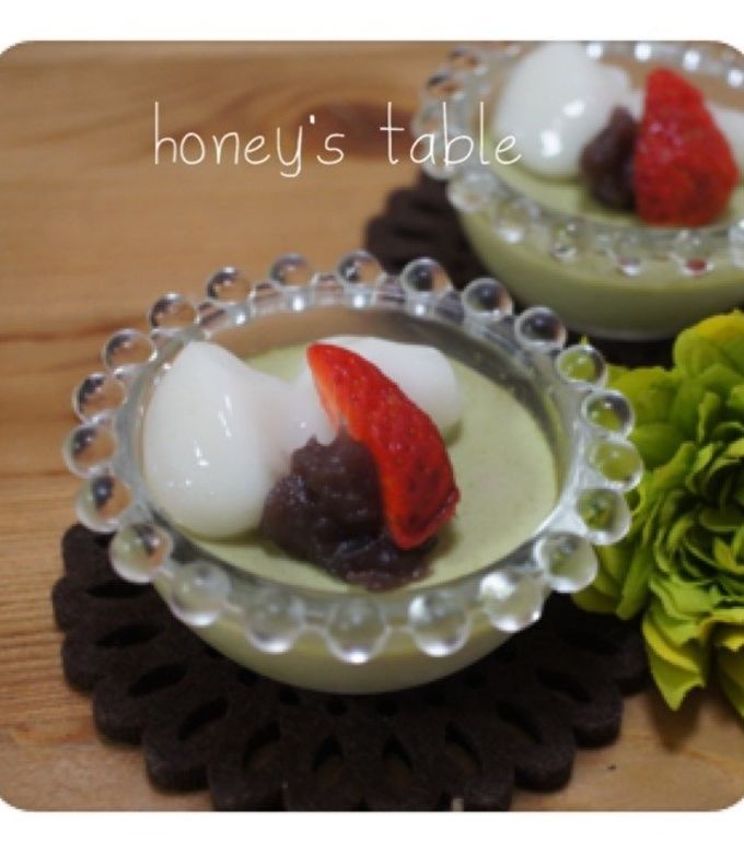 グリーンティで☆抹茶のパンナコッタ by ハニー＊ハニー