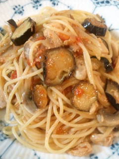ツナとナスのパスタ-レシピのメイン写真