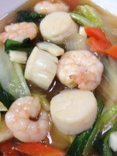 えび・いか・ほたてで☆海鮮野菜あんかけ-レシピのメイン写真