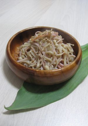 繊維たっぷり！エノキとハムのうま味炒め-レシピのメイン写真