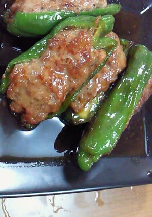 ピーマン肉詰め♪やっぱり照り焼き！-レシピのメイン写真